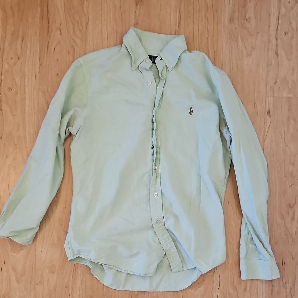 Ralph Lauren Light Green Casual Button Down Shirt